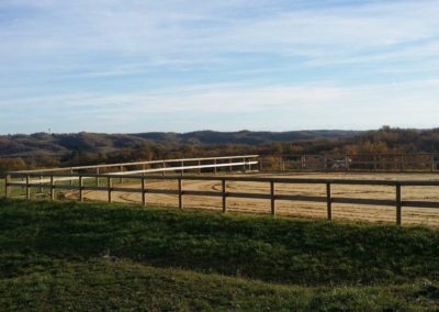 Carrière du Thoumas pour les chevaux.